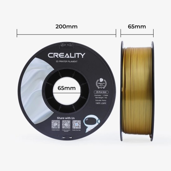 فیلامنت Creality CR-Silk 1.75mm PLA 3D Printing Filament 1kg