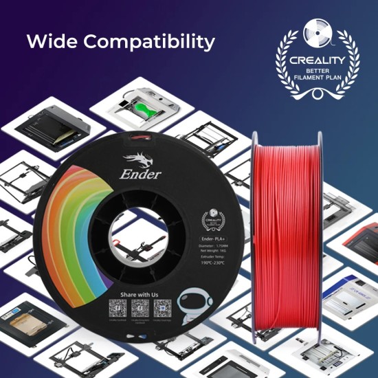 فیلامنت Creality Ender 1.75mm PLA+ 3D Printing Filament 1kg