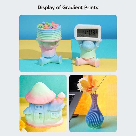 فیلامنت creality Hyper Rainbow PLA 3D Printing Filament 1kg