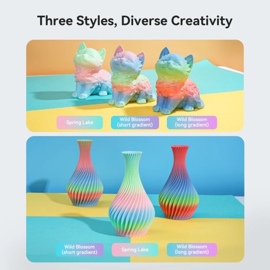 فیلامنت creality Hyper Rainbow PLA 3D Printing Filament 1kg